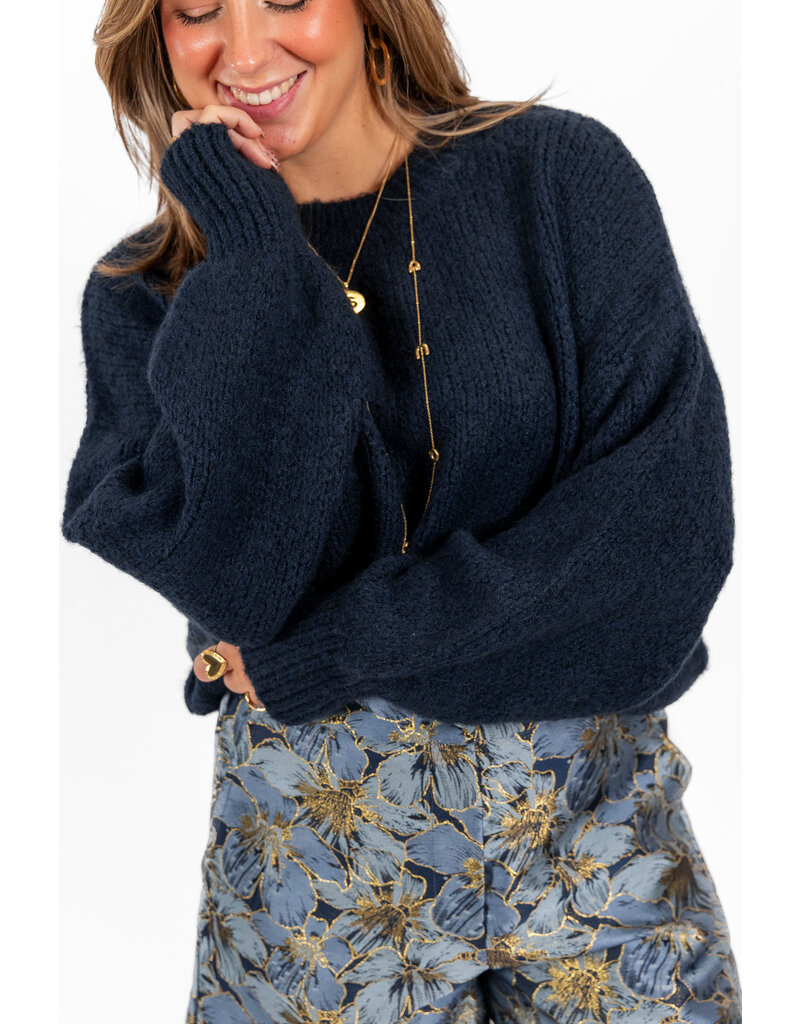 21Jewelz - The Label 21Jewelz | Trui Emma-Fay - donkerblauw