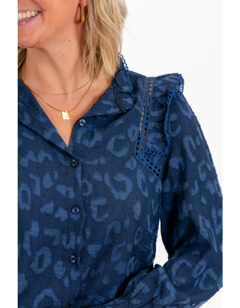 21Jewelz - The Label 21Jewelz | Blouse Britt - donkerblauw