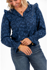 21Jewelz - The Label 21Jewelz | Blouse Britt - donkerblauw