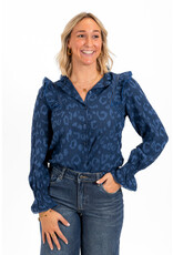 21Jewelz - The Label 21Jewelz | Blouse Britt - donkerblauw