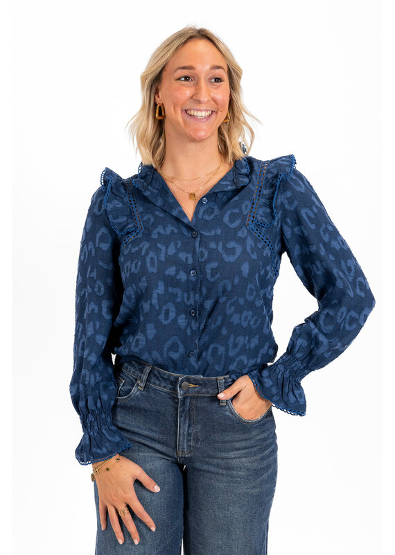 21Jewelz - The Label 21Jewelz | Blouse Britt - donkerblauw
