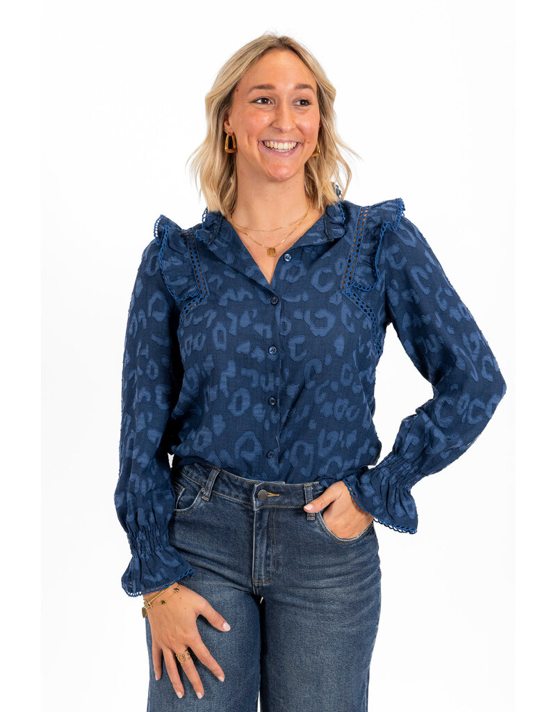 21Jewelz - The Label 21Jewelz | Blouse Britt - donkerblauw