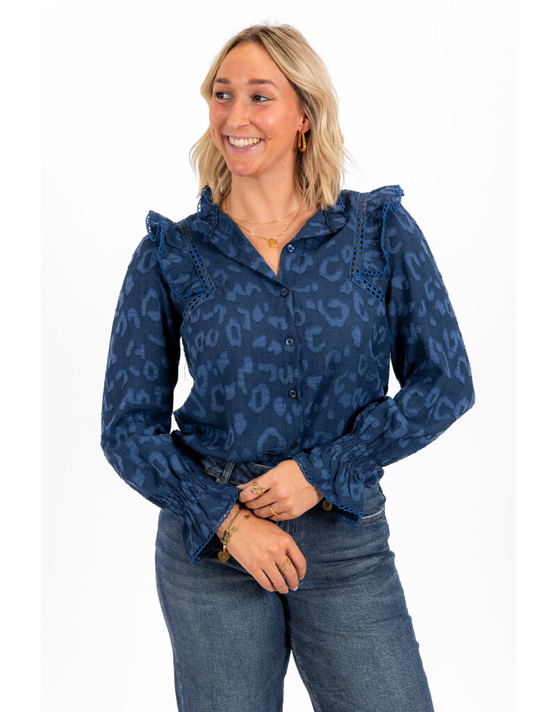21Jewelz - The Label 21Jewelz | Blouse Britt - donkerblauw