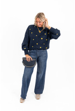 21Jewelz - The Label 21Jewelz | Trui Sterre - Navy/Goud