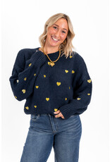 21Jewelz - The Label 21Jewelz | Trui Sterre - Navy/Goud