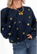 21Jewelz - The Label 21Jewelz | Trui Sterre - Navy/Goud