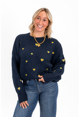 21Jewelz - The Label 21Jewelz | Trui Sterre - Navy/Goud