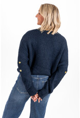 21Jewelz - The Label 21Jewelz | Trui Sterre - Navy/Goud