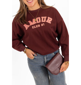 21Jewelz - The Label 21Jewelz | Sweater amour club 21 - bordeaux/roze
