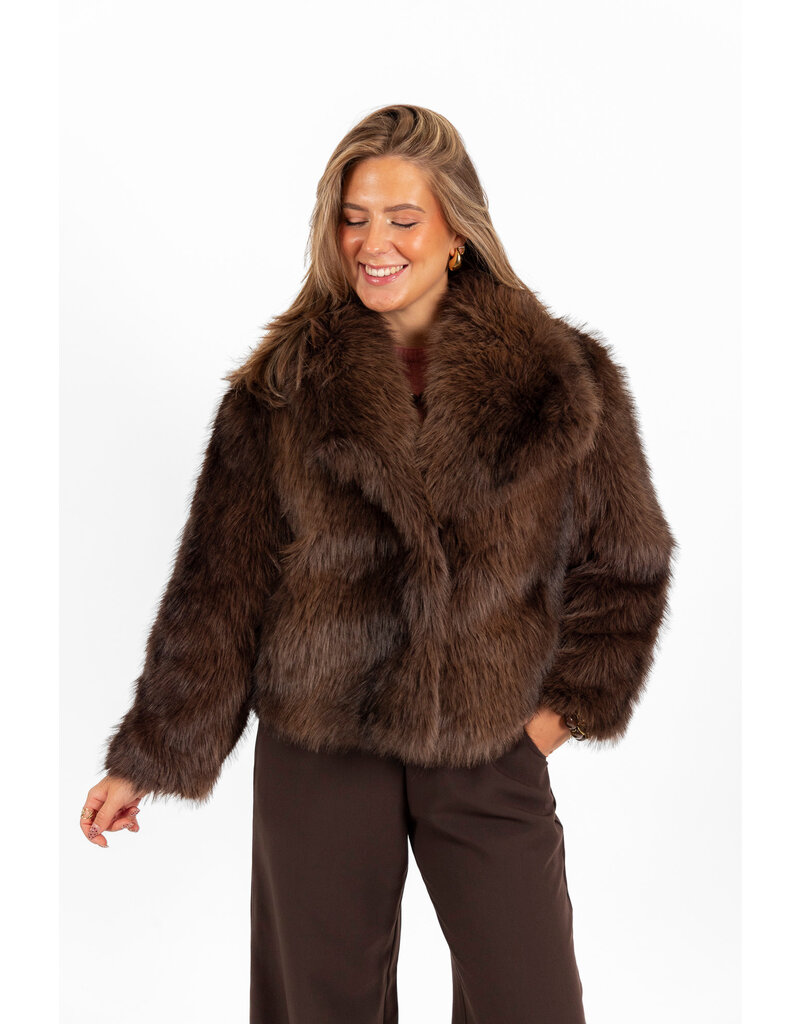 21Jewelz Cozy jas - choco bruin