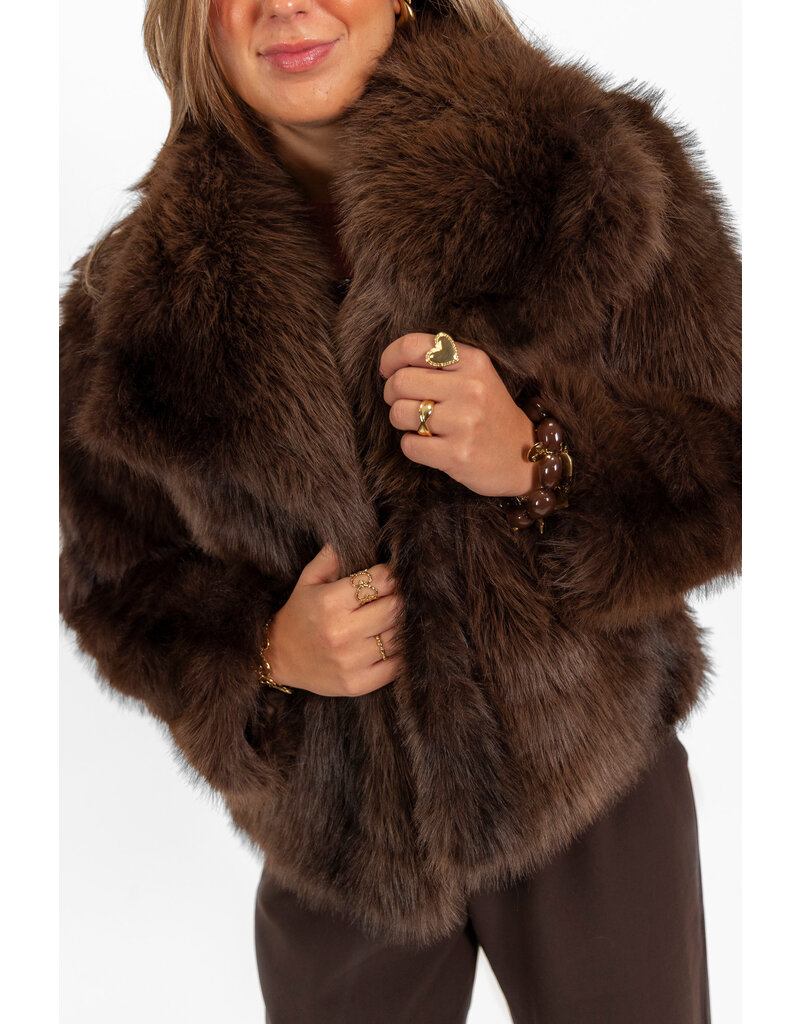 21Jewelz Cozy jas - choco bruin