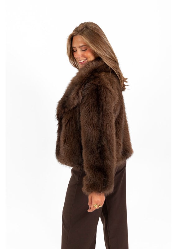 21Jewelz Cozy jas - choco bruin