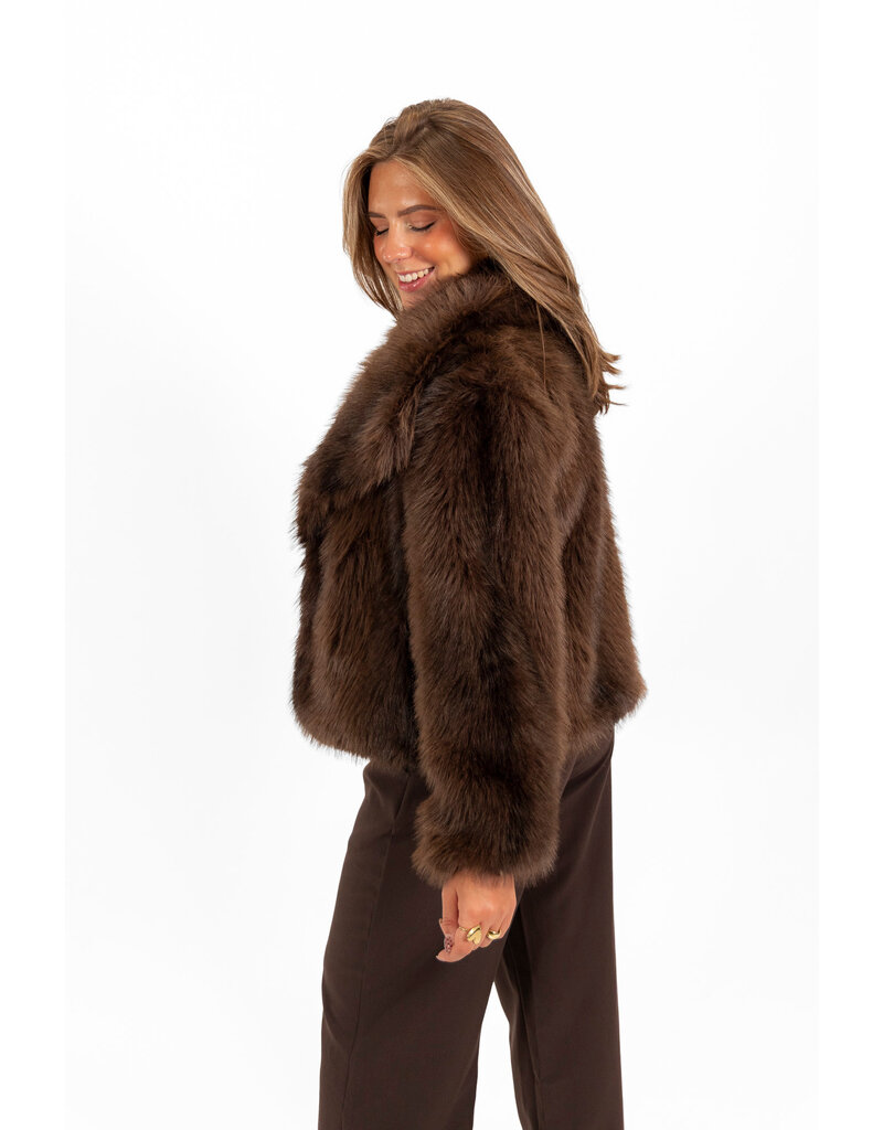 21Jewelz Cozy jas - choco bruin