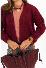 21Jewelz Gebreid vest - bordeaux