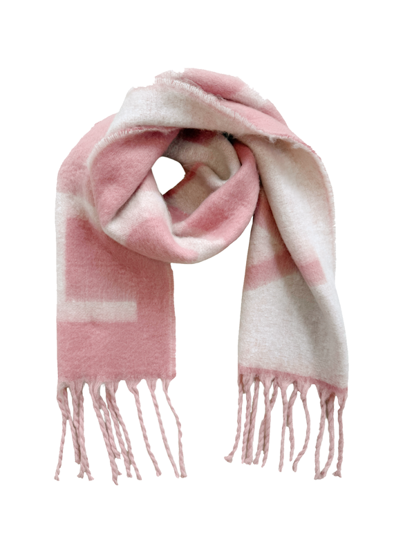 21Jewelz Sjaal met tekst "HAPPY" - roze