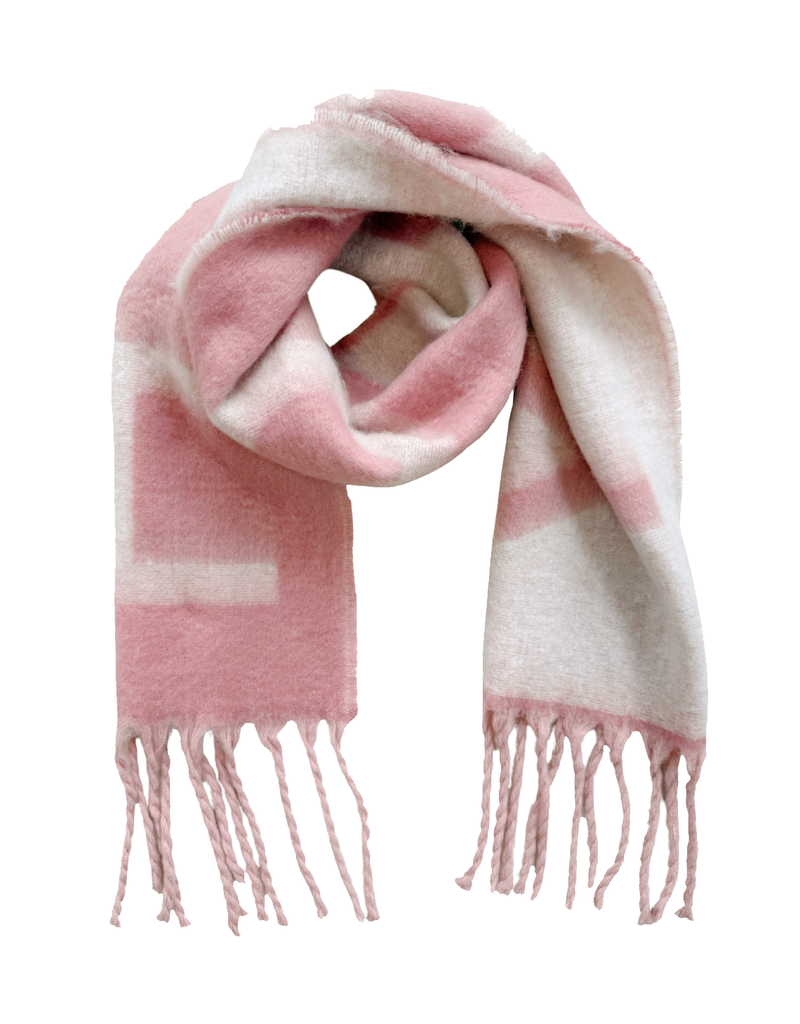 21Jewelz Sjaal met tekst "HAPPY" - roze