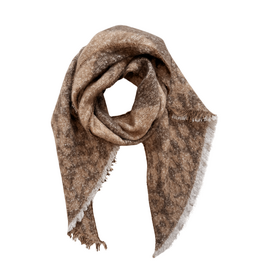 21Jewelz Wollige sjaal met gevlekte print - camel