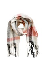 21Jewelz Geblokte sjaal - roze/grijs/ecru