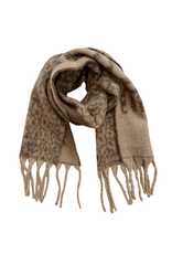 21Jewelz Sjaal met camel panterprint en tekst