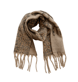 21Jewelz Sjaal met camel panterprint en tekst