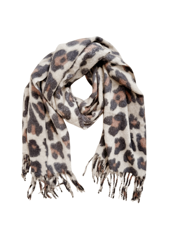 21Jewelz Sjaal met bruin zwarte panterprint