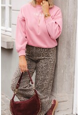 21Jewelz Basic stretch wide leg jeans - panterprint