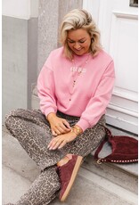 21Jewelz Basic stretch wide leg jeans - panterprint