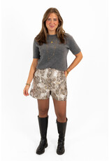 21Jewelz Effen basic truitje met korte mouw - donkergrijs