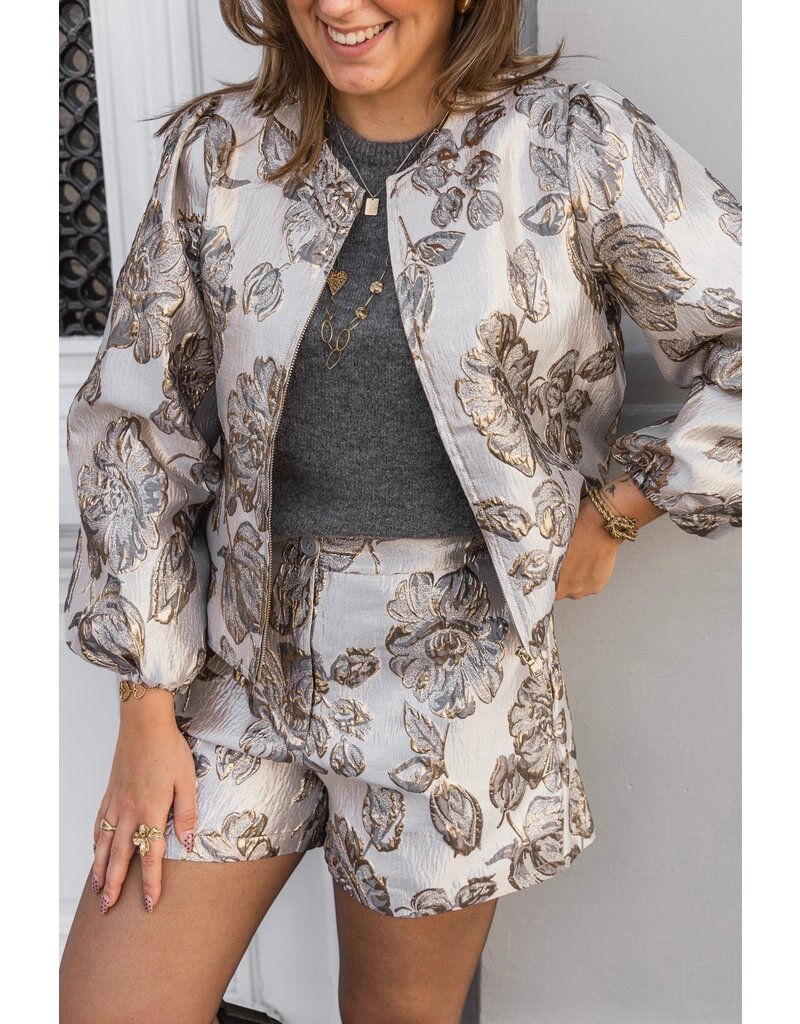 21Jewelz Effen basic truitje met korte mouw - donkergrijs