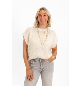 21Jewelz Knitted Spencer - ecru