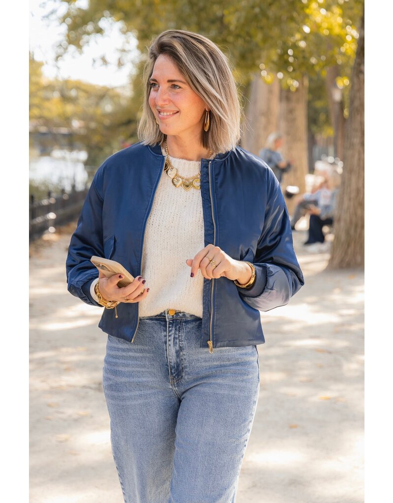 21Jewelz Knitted Spencer - ecru