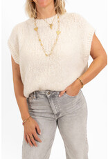 21Jewelz Knitted Spencer - ecru
