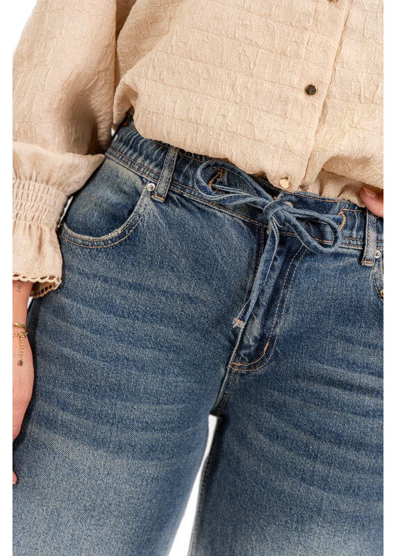 21Jewelz Denim jeans met koordje - vintage blauw