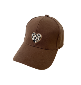 21Jewelz Pet met panterprint hartje - bruin
