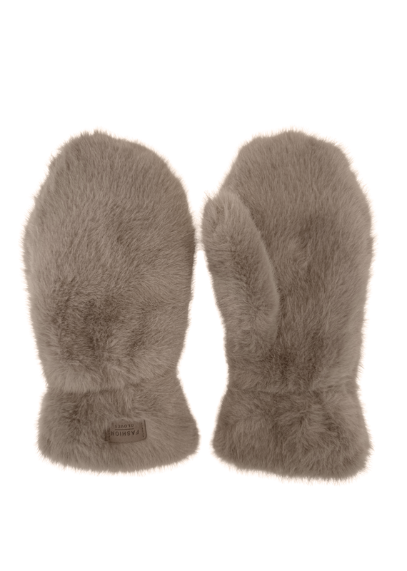 21Jewelz Fluffy wanten - taupe