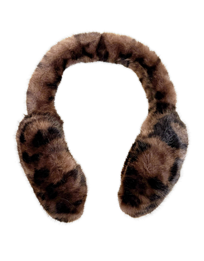 21Jewelz Fluffy oorwarmers - panterprint