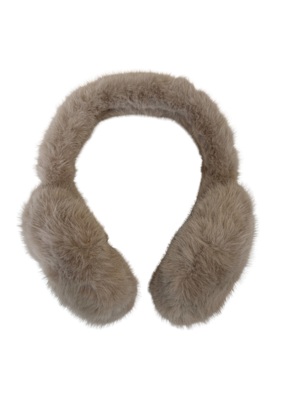 21Jewelz Fluffy oorwarmers - camel