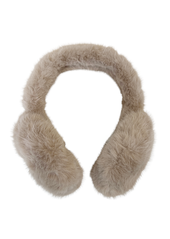 21Jewelz Fluffy oorwarmers - taupe