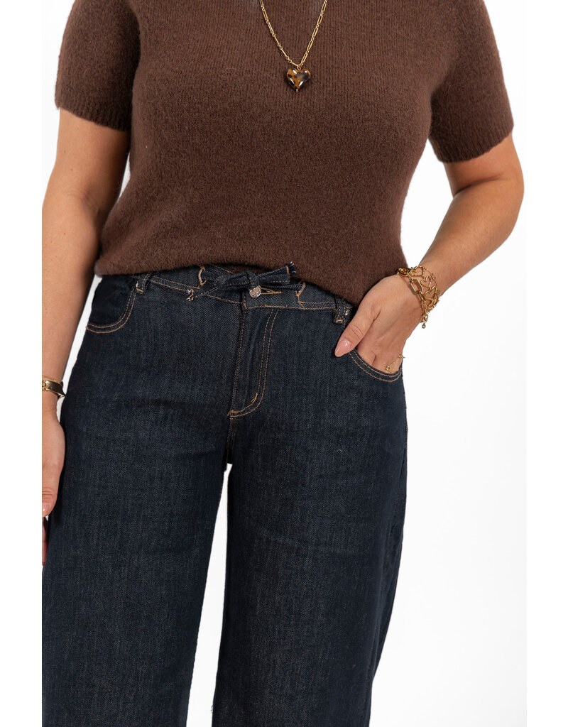21Jewelz Denim jeans met koordje - donker blauw