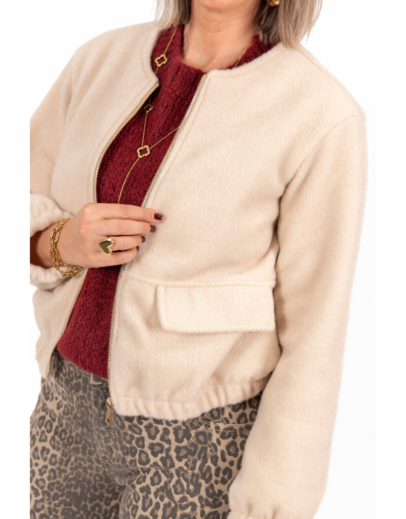 21Jewelz Knitted Spencer - bordeaux