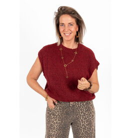 21Jewelz Knitted Spencer - bordeaux