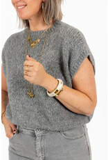 21Jewelz Knitted Spencer - grijs