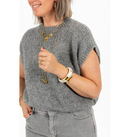 21Jewelz Knitted Spencer - grijs
