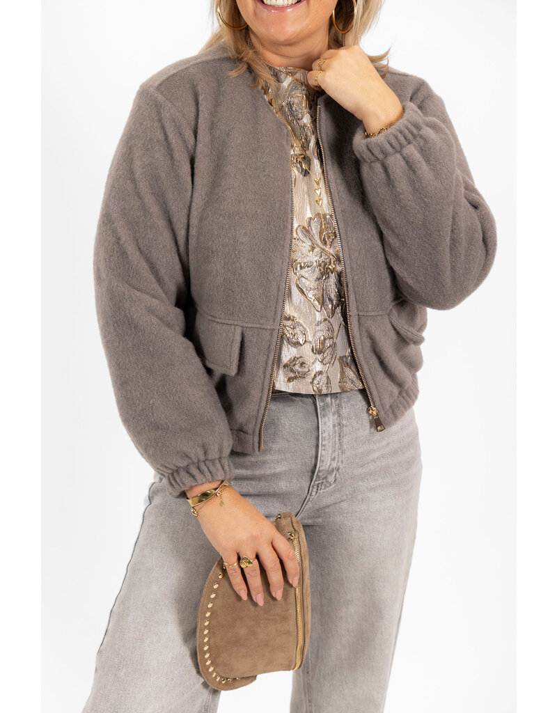 21Jewelz - The Label 21Jewelz | Bomber Bobbie - Grijs