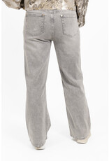21Jewelz Wide leg jeans met gouden details - lichtgrijs