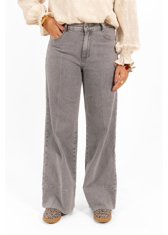 21Jewelz Jeans met omslag - grijs