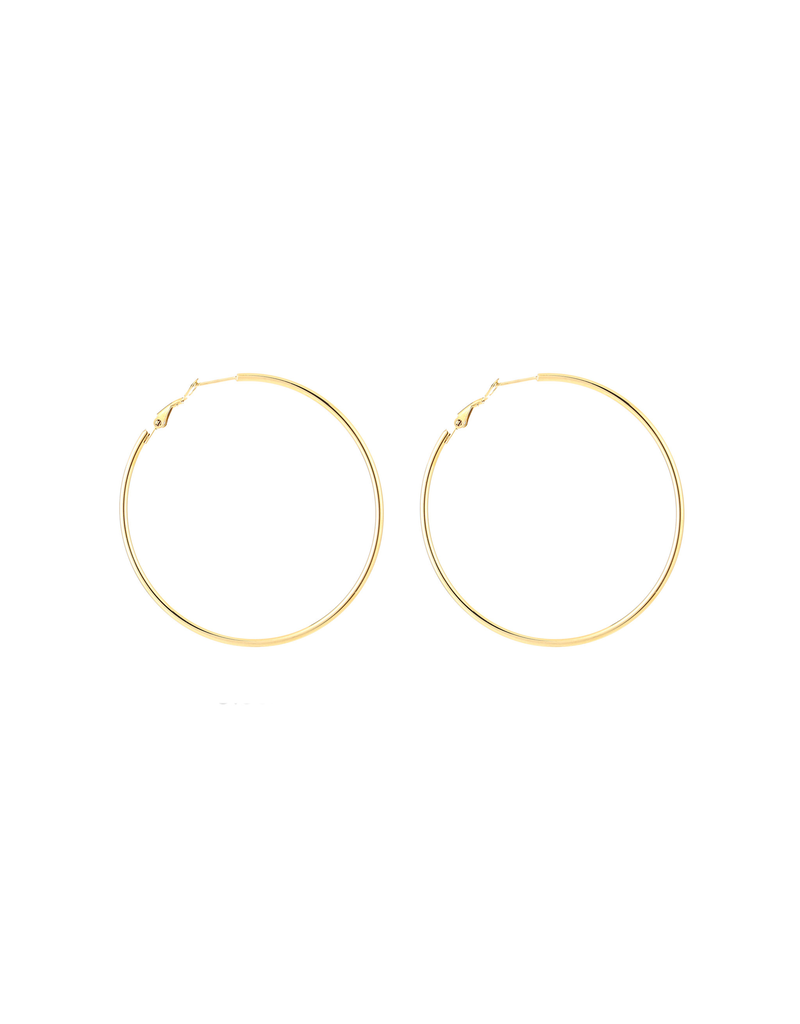 21Jewelz Grote dunne oorringen - goud