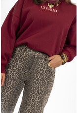 21Jewelz Basic stretch wide leg jeans - panterprint