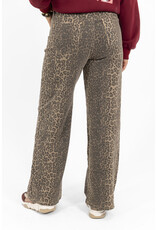 21Jewelz Basic stretch wide leg jeans - panterprint
