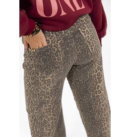 21Jewelz Basic stretch wide leg jeans - panterprint